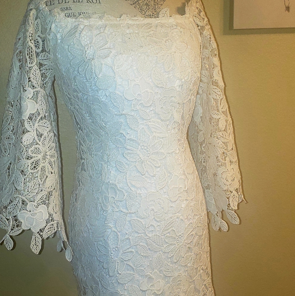 Gorgeous Free People Dusk White Lace Dress. Great for Bride